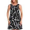 thumbnail image 1 of Disketp Numbers para Vestido sin Mangas para Mujeres, Vestidos de Verano para Mujeres, Casual y Holgado para la Playa, 1 of 7