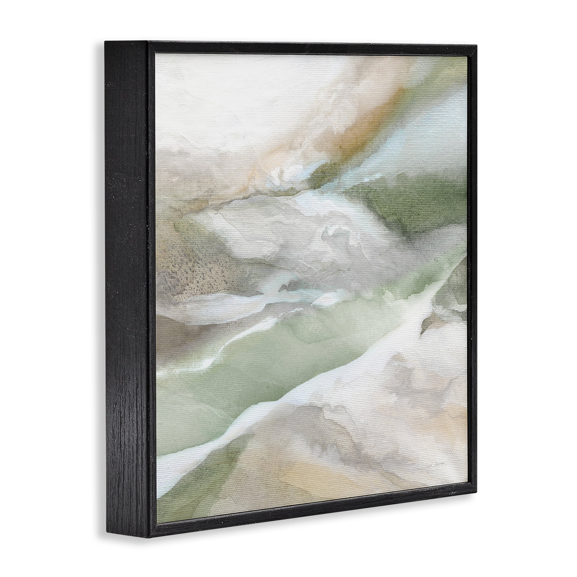 Stupell Industries Serene Misty Landscape Black Framed Giclee Art, design by Carol Robinson