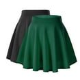 thumbnail image 5 of TNOBHG Women High Waist Skirt Women Basic Skater Skirt High Waist Solid Color A-line Mini Skirt for Stylish Comfortable Streetwear, 5 of 8