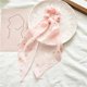 thumbnail image 1 of Santa Claus Bows Hair Scrunchies Long ribbon Ponytail Scarf Hair Tie Women Girls Elastic Hair Bands Christmas Hair Accessories, 1 of 4