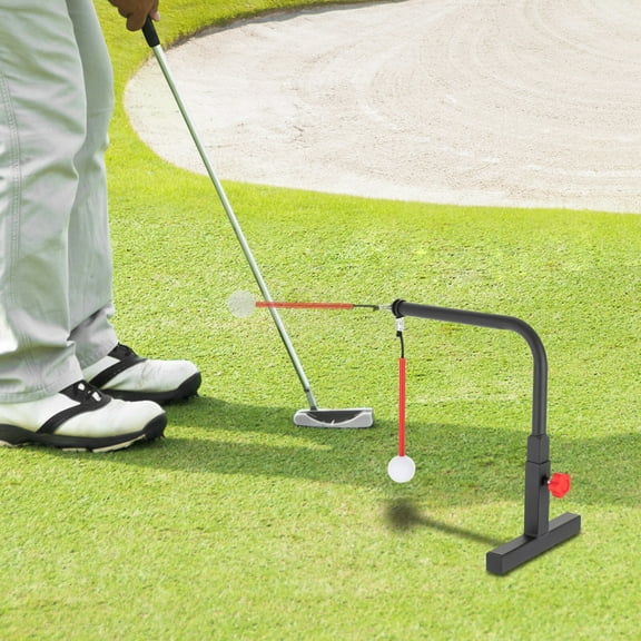 Golf Swing Trainer Aid Training Golf Practice Swing Groover & Hitting Adjustable Use on Golf Tournament Courses, Private Driving Ranges, Golf Courses.