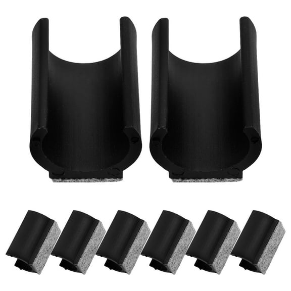 WHAMVOX 8pcs Rectangle U Shaped Chair Leg Tips Caps with Felt Pads Furniture Feet Protectors Slide Stopper Noiseless Hardwood Floor Protectors