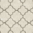 thumbnail image 4 of SAFAVIEH Hudson Jaye Geometric Shag Area Rug, Ivory/Grey, 8' x 8' Square, 4 of 12