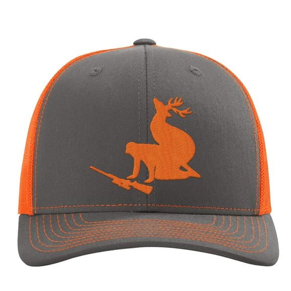 Hunter Richardson Hat Embroidery Trucker hat (Neon Orange)