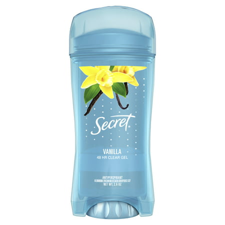 Secret Clear Gel Antiperspirant and Deodorant, Vanilla Scent, Single Pack, 2.6