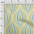 thumbnail image 1 of oneOone Georgette Viscose Light Green Fabric Ogee Damask Sewing Craft Projects Fabric Prints By Yard 42 Inch Wide, 1 of 4