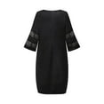 thumbnail image 5 of Enwejyy Womens Plus Size Dresses Cocktail Party Business Ball Gown Floral Print 3/4 Sleeve Lace Stitching Bodycon Dresses Plus Size, 5 of 5
