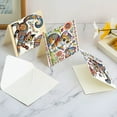 thumbnail image 5 of 6pcs Diamond Art Painting Kit Greeting Card, Flower Butterfly Kitten 5D DIY Special Shape Diamond Greeting Card Creative Gifts, Christmas Thanksgiving Greeting Card Congratulation, 5 of 8