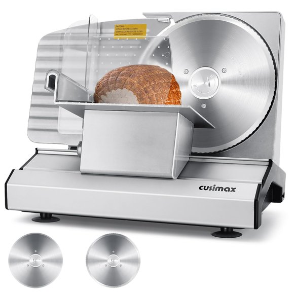 Cortadora de carne eléctrica CUSIMAX con cuchillas de 8,7" 120 V