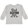 thumbnail image 3 of Inktastic Best Sister Ever Gift Girls Long Sleeve Toddler T-Shirt, 3 of 5