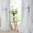 thumbnail image 6 of NICETOWN Double Layer Blackout Living Room Curtains Grommet Romantic Room Darkening Thermal Curtains, W52 x L95, Set of 2, Greyish White, 6 of 9