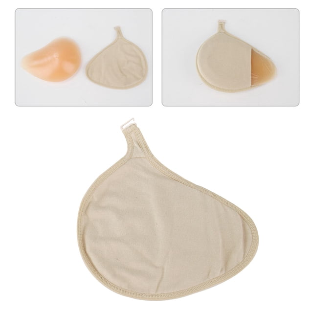 Silicone Breast Protective Pocket Breathable with Hook Fake Bra Sleeve L Left