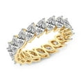 thumbnail image 3 of Marquise Shape Lab Grown Diamond Milani Eternity Ring For Women | 6 Carat IGI Certified 14K Yellow Gold | FG-VS Quality Friendly Diamonds Eternity Ring Size 4, 3 of 5