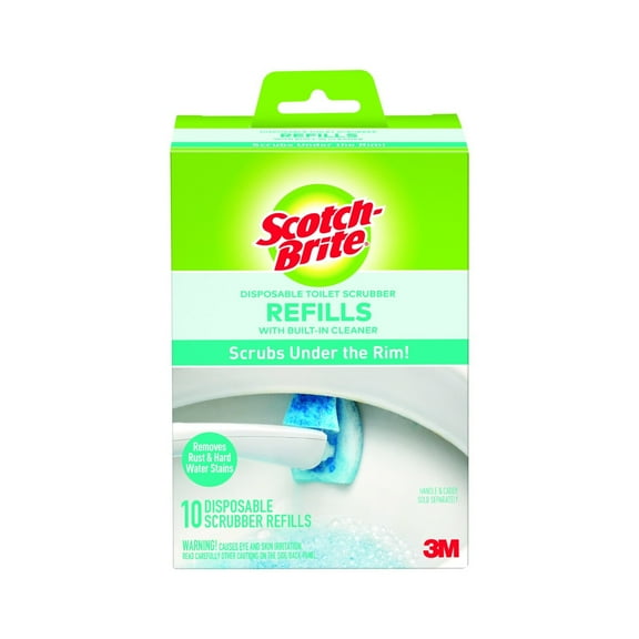 Scotch-Brite Disposable Toilet Bowl Scrubber Refills, 10 Count