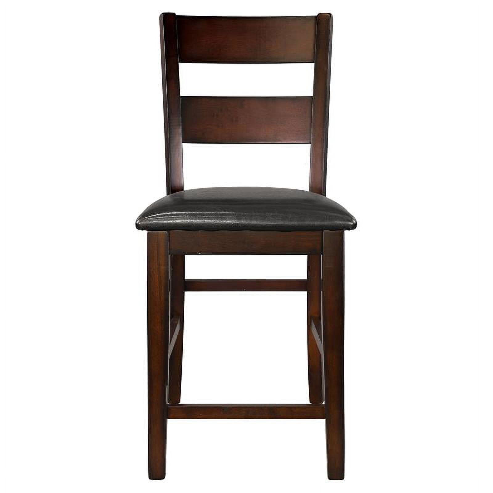 Lexicon Mantello Wood Counter Height Dining Chairs in Cherry (Set of 2)