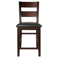 thumbnail image 4 of Lexicon Mantello Wood Counter Height Dining Chairs in Cherry (Set of 2), 4 of 9