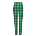 thumbnail image 4 of gbyLJF Womens Workout Yoga Pants Plaid Printed High Waisted Tight Pants Stretchy Butt Lifting Leggings for Women, 4 of 7