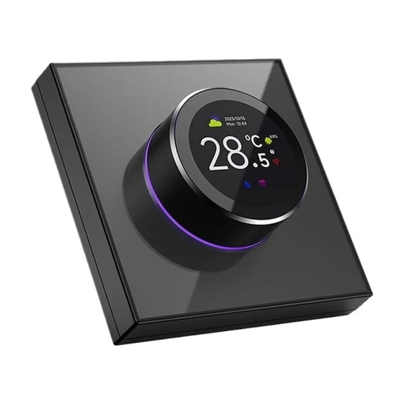 Smart Knob Thermostat Accurate 1.32in Screen 95~240VAC Intuitive Water Heating Digital Thermostat