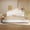 White#3A, variant on King Size Bed Frames Modern White Boucle Upholstered Bed with Rubberwood Legs, KING, White,Adjustable Bed Base