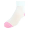thumbnail image 5 of Hanes Toddler Girl Turn-Cuff Socks, 6 Pack, Sizes 6M-5T, 5 of 6