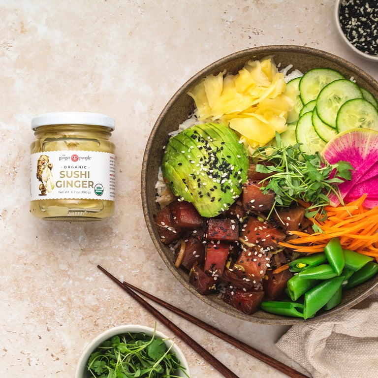 2 pack) The Ginger People Organic Pickled Sushi Ginger, 6.7 oz