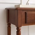 thumbnail image 5 of Leick Home 20028-PC Console/table de Salon Côtier à Deux Tiroirs avec Tablette, Pacane, 5 of 5