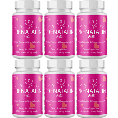 Prenatalin- Prenatal Formula Advanced Blend of Vitamins and Minerals-6 Bottles