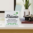 thumbnail image 4 of Zomyto 7x7 Inch St Patricks Day Decor Farmhouse St Patricks Day Decorations Slainte Irish St. Patrick's Day Wood Sign for Home Shelf lrish Decor, 4 of 8