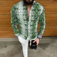 thumbnail image 1 of Camisa de hombre Camisa Serpiente Totem Sub-manga Personaje Material suave 2024 Nuevos gráficos casuales de piel de serpiente para exteriores, 1 of 6
