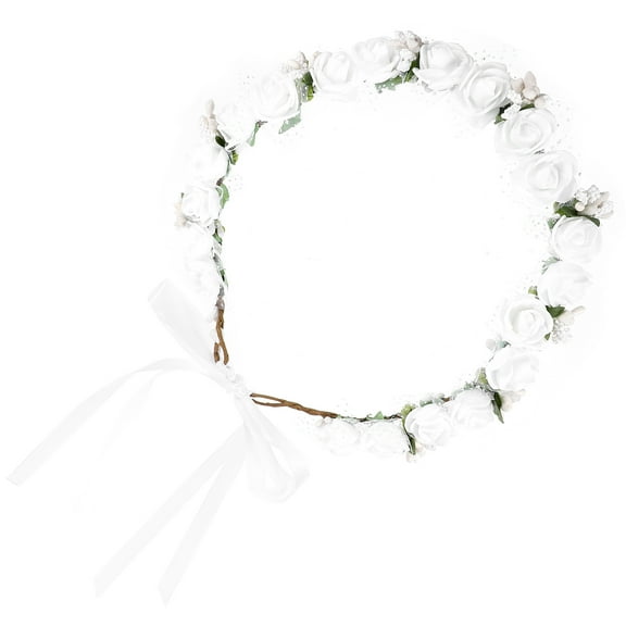 Hemoton 2pcs Floral Wreath Headdress Girl Wreath Headdress Bridal Photo Headdress Prop