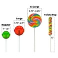 thumbnail image 2 of 48 Large Swirl Lollipops Rainbow Variety Pack - 24 Rainbow Swirl Suckers & 24 Twisty Unicorn Pops Birthday Party Favors - 48 Pieces, 2 of 9