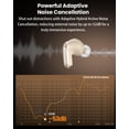 thumbnail image 4 of TOZO NC20 Pro AI Translation Earbuds- 100+ Languages, Active Noise Cancelling Earbud, 80H, Hi-Res Audio, 6 Mics AI Clear Calls, Dual Pairing, In-Ear Detection, App-32EQ, Waterproof, Wireless Charging, 4 of 9