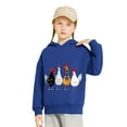 thumbnail image 3 of UQJfacai Girls Chicken Graphic Hoodies Toddler Thanksgiving Hooded Sweatshirts Fall Winter Cute Chicks Hoodie Tops 2-7 Years, 3 of 6