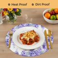 thumbnail image 4 of Purple Wisteria Round 13 Inch Placemats Set of 2, Sprinng Summer Pastoral Flowers Botanical HeatResistant Non Slip Place Mats for Dining Table, Wipeable Braided Kitchen Table Mats for Housewarming, 4 of 9