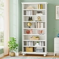 thumbnail image 5 of Tribesigns 9 Tiers Bookcase with LED Lighting White Bookshelf with 64 Color Lighting Options, 5 of 7