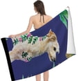 thumbnail image 2 of PHYHOO Cactus Beach Towel Oversized Microfiber Sand Free Beach Towel Quick Dry, Animal Lightweight Pool Towels for Adults Travel Towel for Gym Yoga Camp Swim 30x60in, 2 of 8