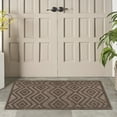 thumbnail image 2 of Nourison Versatile Diamond Geometric Flatweave Indoor Outdoor Area Rug Brown 2' x 4', 2 of 8