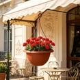 thumbnail image 6 of DefiDgd Plastic Hanging Flower Planter Pot with Metal Hanging Chain,Breathable Planter Container for Indoor Outdoor Greenery,Balcony Patio Garden Home Decor(DD), 6 of 6