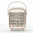 thumbnail image 4 of Aire acondicionado, ventilador de refrigeración silencioso, enfriador evaporativo USB con correa de transporte portátil para casa, oficina, coche, color blanco, 4 of 5