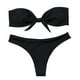 thumbnail image 1 of WILLBEST Trajes de Baño Mujer Completo Conjunto de Bikini Bandeau de Corte Alto Con Lazo Sólido Sexy Para Mujer Traje de Baño de Dos Piezas, 1 of 2