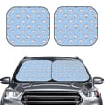 thumbnail image 2 of Disketp 2 Piece French Bulldog Head Pattern Windshield Sunshades,Folding Windshield Sun Shade For Car Suv Trucks Sedan,Blocks Uv Rays Sun Visor Protector-Large, 2 of 7