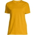 thumbnail image 5 of Lands' End Essentials Women's Short-Sleeve Soft Cotton T-Shirt - Tailored Feminine Fit, 5 of 5
