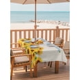 thumbnail image 2 of Outdoor Tablecloth with Umbrella Hole for Patio/Picnic/Party/Camping, Yellow Sunflowers Waterproof Table Cloth Rectangle Table Cover Washable, Summer Floral Elegant Pastoral Botanical (54"x 80"), 2 of 8