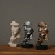 thumbnail image 2 of Estatua Abstracta de Resina, Adornos de Escritorio, Esculturas en Miniatura, Figuras con Cara, Personajes, Arte Nórdico, Manualidades, Oficina, Hogar A, 2 of 5