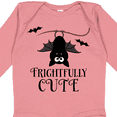 thumbnail image 4 of Inktastic Halloween Bat Frightfully Cute Holiday Boys or Girls Long Sleeve Baby Bodysuit, 4 of 5