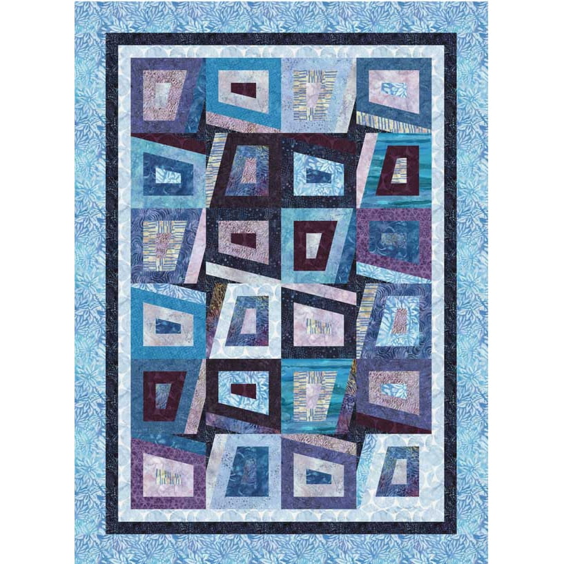 Peeking Points Quilt Pattern by Cozy Quilt Designs
