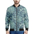thumbnail image 3 of Chaqueta con cremallera con estampado floral bohemio vintage para hombre, sudaderas casuales de manga larga con estampado de flores en 3D, chaquetas, abrigos, blusas de calle, 3 of 5