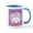 White/Blue Inside, variant on CafePress - Purple Happy Easter Bunny Mugs - 11 oz Ceramic Mug - Novelty Coffee Tea Cup