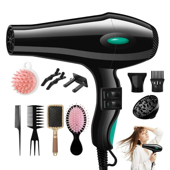 Morfone Hair Dryer, High-Speed Professional Ionic Blow Dryer with Hair Diffuser & Nozzle for Women & Men