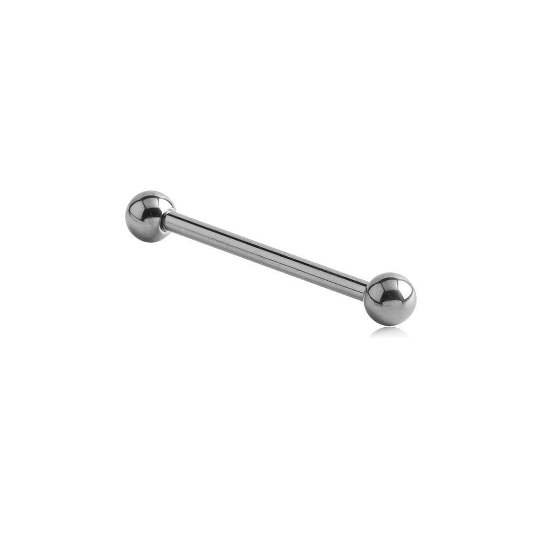 10 Gauge Surgical Steel Barbell Tongue Ring 3 Different Lengths